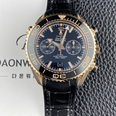 미러급 오메가 남성용 씨마스터 신제품 232.63.46.31.01.001 플래닛 오션 600m 코액시얼 마스터 크로노미터 45.5mm 크로노그래프 오토매틱 Cal.9900 타입 블랙 다이얼 omg0246 Ⅳ