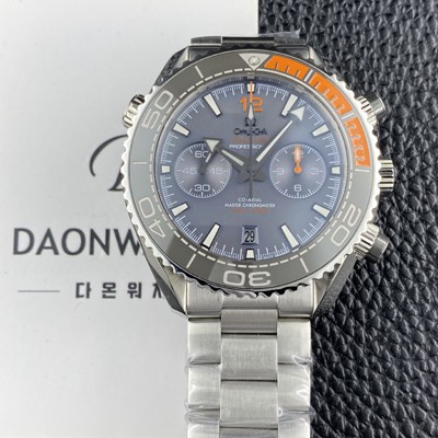 미러급 오메가 남성용 씨마스터 신제품 215.90.46.51.99.001 플래닛 오션 600m 코액시얼 마스터 크로노미터 45.5mm 크로노그래프 오토매틱 Cal.9900 타입 그레이 다이얼 omg0247 Ⅳ
