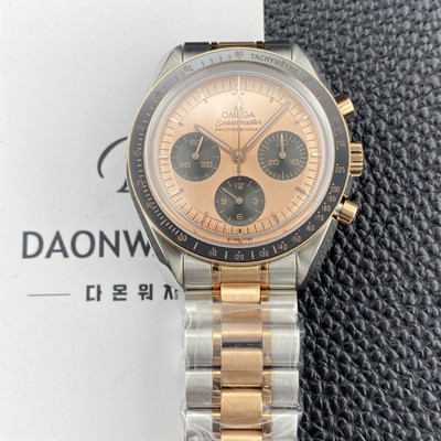 미러급 오메가 남성용 스피드마스터 프로페셔널 310.20.42.50.99.001 문워치 42mm 18K 로즈골드 수동형 Cal.3861타입 핑크 다이얼 omg0263 Ⅳ