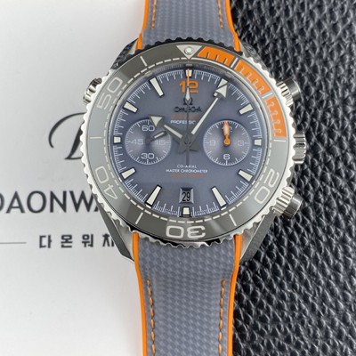 미러급 오메가 남성용 씨마스터 신제품 215.92.46.51.99.001 플래닛 오션 600m 코액시얼 마스터 크로노미터 45.5mm 크로노그래프 오토매틱 Cal.9900 타입 그레이 다이얼 omg0241 Ⅳ