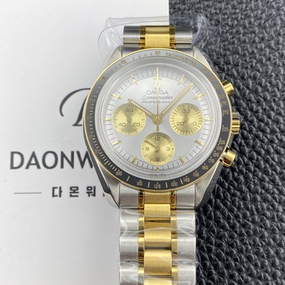 미러급 오메가 남성용 스피드마스터 프로페셔널 310.20.42.50.02.001 문워치 42mm 18K 옐우골드 수동형 Cal.3861타입 실버 다이얼 omg0262 Ⅳ