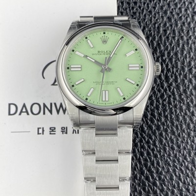 미러급 로렉스 남성용 904스틸 오이스터 퍼페추얼 m134300 오토매틱 칼리버 3230타입 41mm 메탈시계 피스타치오 다이얼 rol5622 Ⅳ