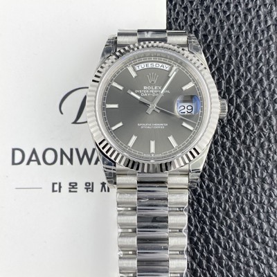 미러급 로렉스 남성용 New 데이데이트 m228239-0060 40mm 오토매틱 Cal.3255타입 그레이 다이얼 rol5635 Ⅳ