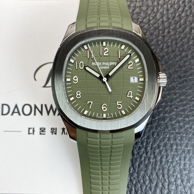 미러급 파텝필립 남성용 하이엔드 아쿠아넛 Ref. 5168G-010 42.2mm 오토매틱 Cal.324 S C 타입 그린 다이얼 pat2256 Ⅳ