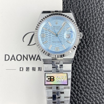 미러급 로렉스 남성용 랜드드웰러 m127236 플래티넘 플랫 주빌리 36mm 오토매틱 Cal.7135타입 아이스 블루 다이얼 rol5637 Ⅳ