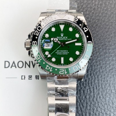 미러급 로렉스 남성용 지엠티 마스터 126729VTNR 오이스터 오토매틱 Cal.3285타입 그린 다이얼 rol5614 Ⅳ