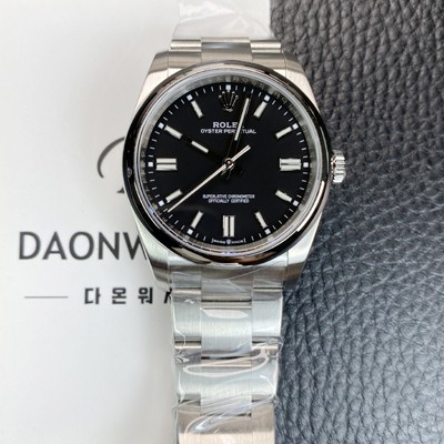미러급 로렉스 남성용 오이스터 퍼페추얼 m126000 오토매틱 칼리버 3230타입 36미리 메탈시계 블랙 다이얼 rol5616 Ⅳ