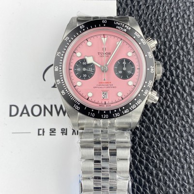 미러급 튜더 남성용 헤리티지 블랙베이 M79360N 크로노그래프 팬더 41mm 오토매틱 7750무브먼트 핑크 다이얼 tud5138 Ⅳ