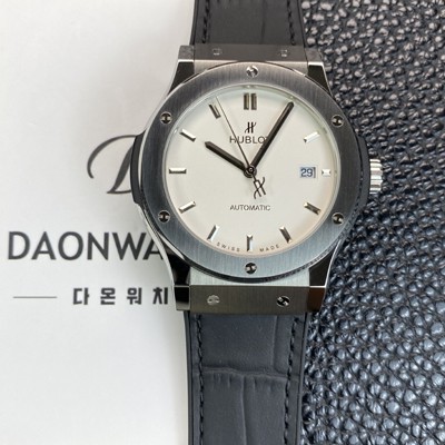 미러급 휴블렛 남성용 클래식 퓨전 542.NX.2611.LR 42mm 오토매틱 2892타입 화이트 다이얼 hub2140 Ⅳ