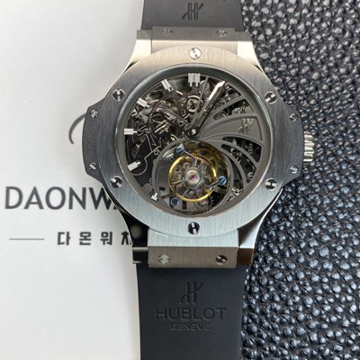 미러급 휴블렛 남성용 빅뱅 투어빌론 탑재 무브먼트 스켈레톤 다이얼 hub2152 Ⅳ