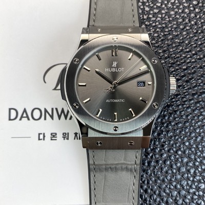 미러급 휴블렛 남성용 클래식 퓨전 542.NX.7071.LR 42mm 오토매틱 2892타입 그레이 다이얼 hub2143 Ⅳ