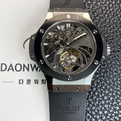 미러급 휴블렛 남성용 빅뱅 투어빌론 탑재 무브먼트 스켈레톤 다이얼 hub2153 Ⅳ