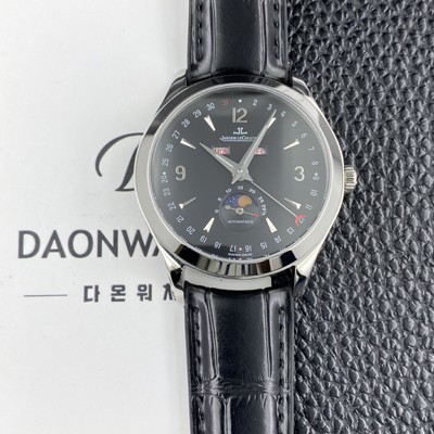 미러급 예거르쿨트르남성용 마스터 캘린더 문페이즈 39mm 오토매틱 cal.866타입 블랙 다이얼 jag0430 Ⅳ