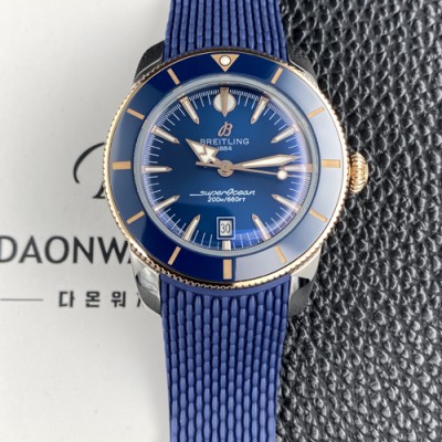 미러급 브라이틀링 남성용 슈퍼오션 해리티지 42mm 세라믹 베젤 오토매틱 B31타입 블루 다이얼 bre6074 Ⅳ