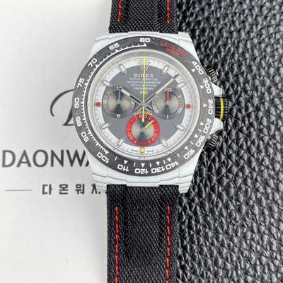 미러급 로렉스남성용 데이토나 DIW 포지드카본 커스텀 40미리 크로노그래프 오토매틱 Cal.4130 무브먼트 그레이 다이얼 rol5656 Ⅳ