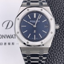 미러급 오데마피게 남성용 NEW 로얄오크 15202ST.OO.1240ST.01 슬림 39mm사이즈 UP!! 블루 와플 다이얼 브레이슬릿 오토매틱 무브먼트 AUD0142 Ⅳ