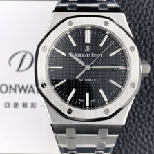 미러급 오데마피게 남성용 하이엔드 로얄오크 15400ST.OO.1220ST.01 오토매틱 Cal.3120타입 41mm 블랙 와플 다이얼 AUD4234 Ⅳ