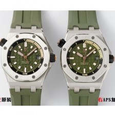 미러급 오데마피게 남성용 하이엔드 로얄오크 오프쇼어 다이버 15720ST.OO.A052CA.01 오토매틱 Cal.4308타입 42mm 그린 다이얼 aud6576 Ⅳ