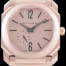 미러급 불가리 남성용 옥토 피니씨모 102912 18K 로즈골드 티타늄 샌드 블래스팅 골드 다이얼 스몰 세컨즈 오토매틱 무브먼트 BVL4308 Ⅳ