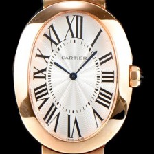 미러급 까르띠에 여성용 베누아 워치 W8000005 라지 모델 18K 로즈골드 화이트 다이얼 스위스 쿼츠 무브먼트 CAR0050 Ⅳ