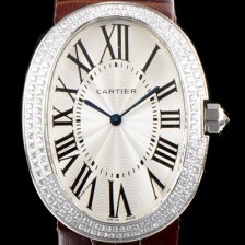 미러급 까르띠에 여성용 베누아 스위스 쿼츠 쥬얼리 베젤 화이트 다이얼 CAR0344 Ⅳ
