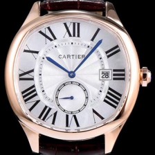 미러급 까르띠에 남성용 토르튜 화이트 다이얼 오토매틱 무브먼트 CAR0028 Ⅳ