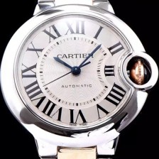 미러급 까르띠에 남성용 남녀 베스트모델!!발롱블루 드 까르띠에 W6920098 18K 로즈골드 투톤콤비 화이트 실버 썬더스트 다이얼 오토매틱 무브먼트 CAR0036 Ⅳ