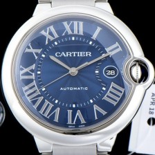 미러급 까르띠에 남성용 2019신상 발롱블루 WSBB0025 42mm 블루 다이얼 오토매틱 무브먼트 CAR0106 Ⅳ