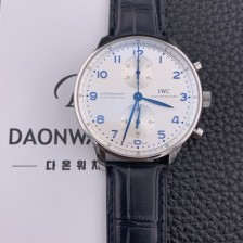 미러급 아이더블유씨 남성용 ZF 2017년 업그레이드! 포르투기즈 IW371417 크로노그래프 화이트 다이얼 오토매틱 무브먼트 IWC0244 Ⅳ