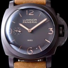 미러급 파네라이 남성용 루미노르 1950 3Days 컴포짓 PAM00375 오토매틱 무브먼트 브라운 다이얼 PAN0204 Ⅳ