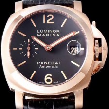 미러급 파네라이 남성용 루미너 마리나 164 골드 에디션 블랙다이얼 PAN1211 Ⅳ