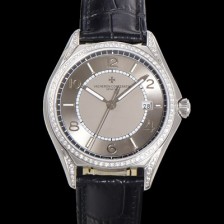 미러급 바쉐론 콘스탄틴 남성용 피프티식스 Ref.4600E 오토매틱 1326 타입 40mm 보석/큐빅 가죽줄 그레이 다이얼 vac1147 Ⅳ