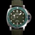 미러급 파네라이 남성용 서브머시블 베르데 스메랄도 PAM01287 오토매틱 Cal P. 900 타입 44mm 그린 다이얼 pan5212 Ⅳ