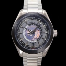 미러급 오메가 남성용 씨마스터 220.92.43.22.99.001 아쿠아테라 150M GMT 월드타이머 43미리 오토매틱 Cal. 8938 타입 메탈줄 그레이 다이얼 omg20242 Ⅳ