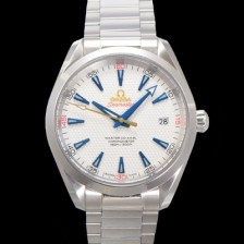 미러급 오메가 남성용 씨마스터 231.10.42.21.02.005 아쿠아테라 150M  라이더 컵 골프 에디션 41.5mm 실버 다이얼 오토매틱 무브먼트 omg20228 Ⅳ