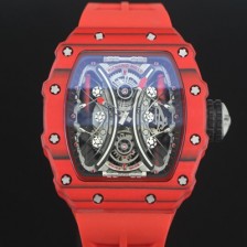 미러급 리차드밀레 남성용 뚜르비용 RM53-01 파블로 맥도너우 레드 카본 TPT 스켈레톤 다이얼 오토매틱 무브먼트 RIC0401 Ⅳ