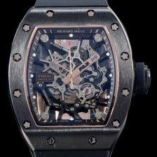 미러급 리차드밀레 남성용 리차드밀레 RM035 골드&세라믹 에디션!! KV 이너베젤 스켈레톤 다이얼 오토매틱 무브먼트 RIC0400 Ⅳ