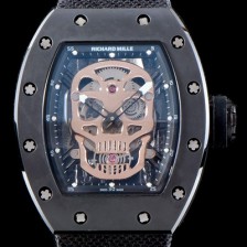 미러급 리차드밀레 남성용 리차드밀레 RM52-01 뚜르비용 스컬 워치 스켈레톤&해골무늬 다이얼 오토매틱 무브먼트 RIC0405 Ⅳ