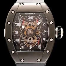 미러급 리차드밀레 남성용 RM022 블랙 PVD코딩 스켈레톤 다이얼 블랙 러버 스트랩 오토매틱 무브먼트 RIC0400 Ⅳ