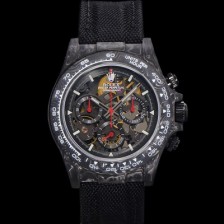 미러급 로렉스남성용 데이토나 포지드카본 40mm 크로노그래프 오토매틱 Cal.4130 무브먼트 스켈레톤 다이얼 rol5370 Ⅳ