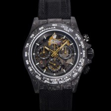 미러급 로렉스남성용 데이토나 포지드카본 40mm 크로노그래프 오토매틱 Cal.4130 무브먼트 스켈레톤 다이얼 rol5371 Ⅳ