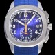 미러급 파텍필립남성용 아쿠아넛 5968A 크로노그래프 스틸 42미리 오토매틱 블루 다이얼 PAT54631 Ⅳ