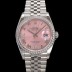 미러급 로렉스 남성용 데이저스트 m126284 로마인덱스 36mm 보석/큐빅 오토매틱 Cal.3235 무브먼트 핑크 다이얼 rol5361 Ⅳ