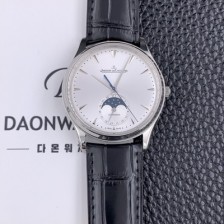 미러급 예거 르꿀르뜨남성용 마스터 1368420 울트라 씬 문페이즈 39미리 오토매틱 실버다이얼 JAG91201 Ⅳ