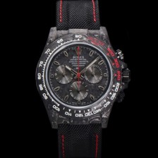 미러급 로렉스남성용 데이토나 DIW 포지드카본 커스텀 40미리 크로노그래프 오토매틱 Cal.4130 무브먼트 블랙 다이얼 ROL48745 Ⅳ