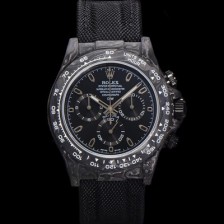 미러급 로렉스남성용 데이토나 DIW 포지드카본 커스텀 40mm 크로노그래프 오토매틱 Cal.4130 무브먼트 블랙 다이얼 ROL11355 Ⅳ