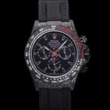 미러급 로렉스남성용 데이토나 DIW 포지드카본 커스텀 40미리 크로노그래프 오토매틱 Cal.4130 무브먼트 블랙다이얼 ROL86030 Ⅳ