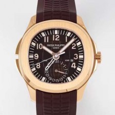 미러급 파텍필립남성용 아쿠아넛 5164R-001 트리블 타임 40미리 18K 로즈골드 브라운다이얼 오토매틱 PAT48765 Ⅳ