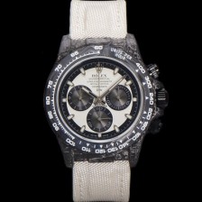 미러급 로렉스 남성용 데이토나 DIW 포지드카본 커스텀 40미리 크로노그래프 오토매틱 Cal.4130 무브먼트 화이트 다이얼 ROL79834 Ⅳ