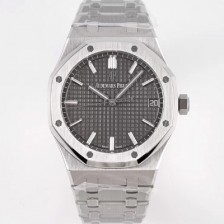 미러급 오데마피게 로얄오크 하이엔드 15500ST.OO.1220ST.02 최신형 Cal.4302 셀프와인딩 무브먼트 41MM 그랜드 파피스리 패턴 그레이 다이얼 AUD78408 Ⅳ